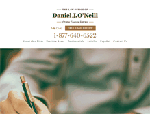 Tablet Screenshot of danieljoneill.com